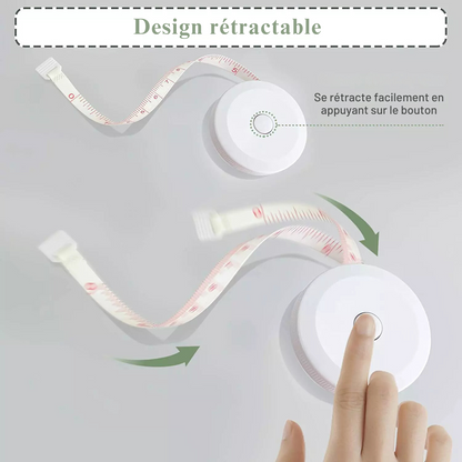 Mètre Ruban - TapeMini™ - Blanc & Rouge