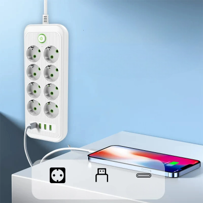 Multiprise USB - PowerFlex™ - F20U Blanc