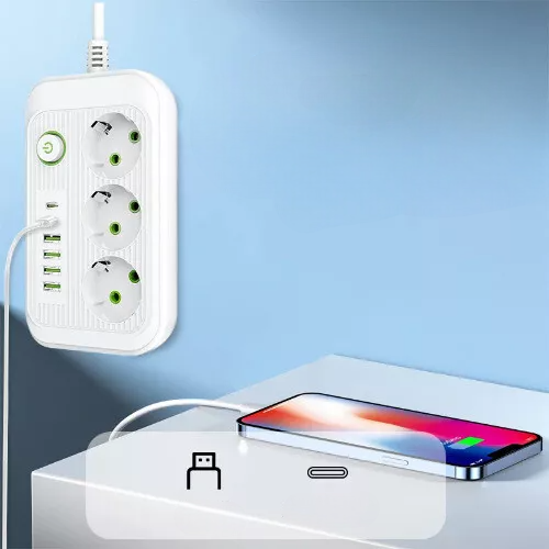 Multiprise USB - PowerFlex™ - F16U Blanc